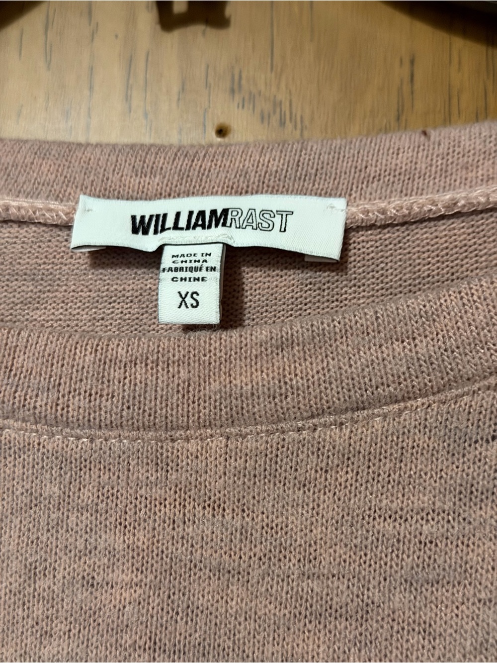 William Rast Dusty Rose Ruffle Sleeve Knit Top - Picture 3 of 4